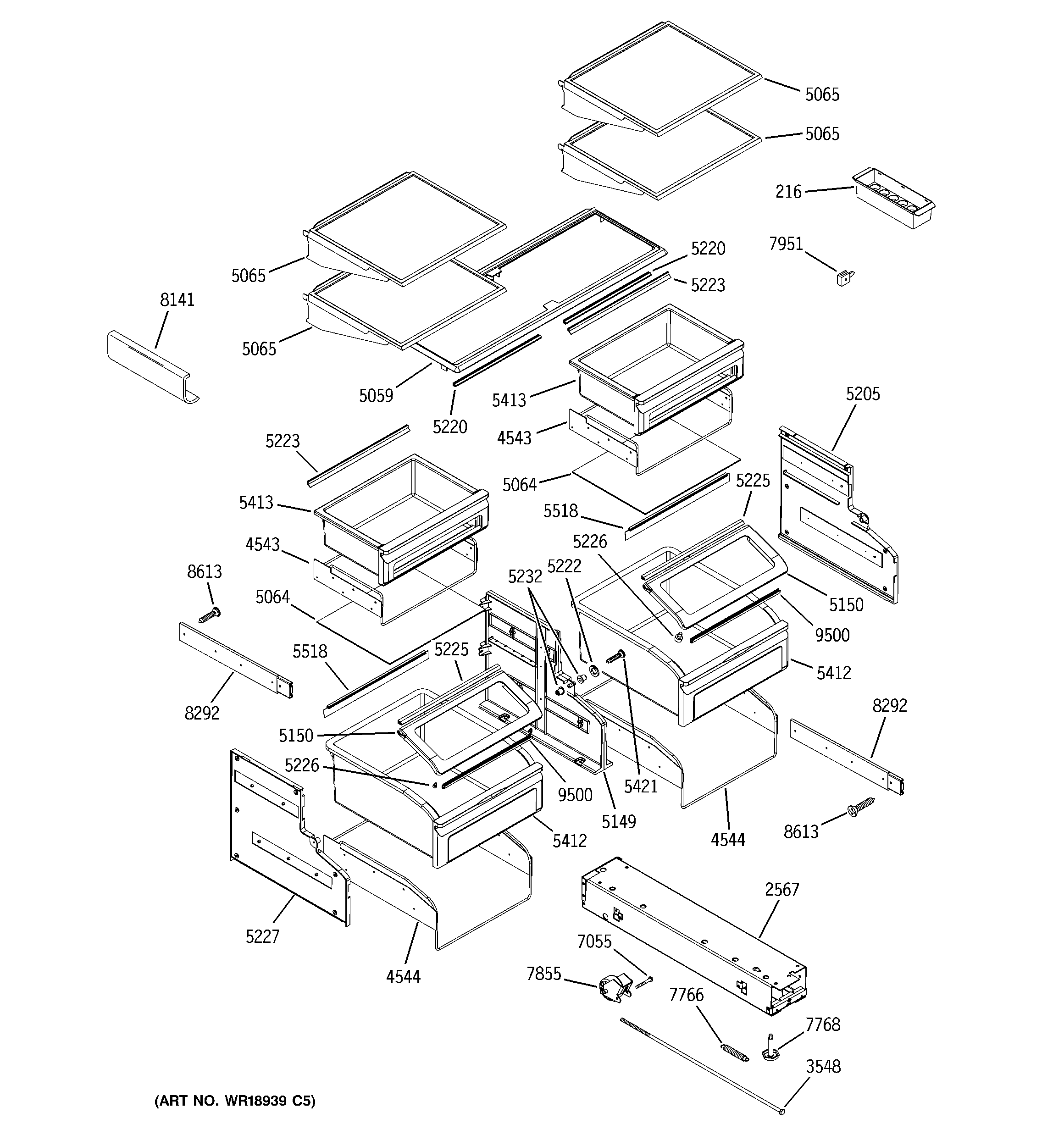 Shelves & drawers