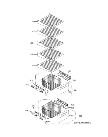 Freezer shelves