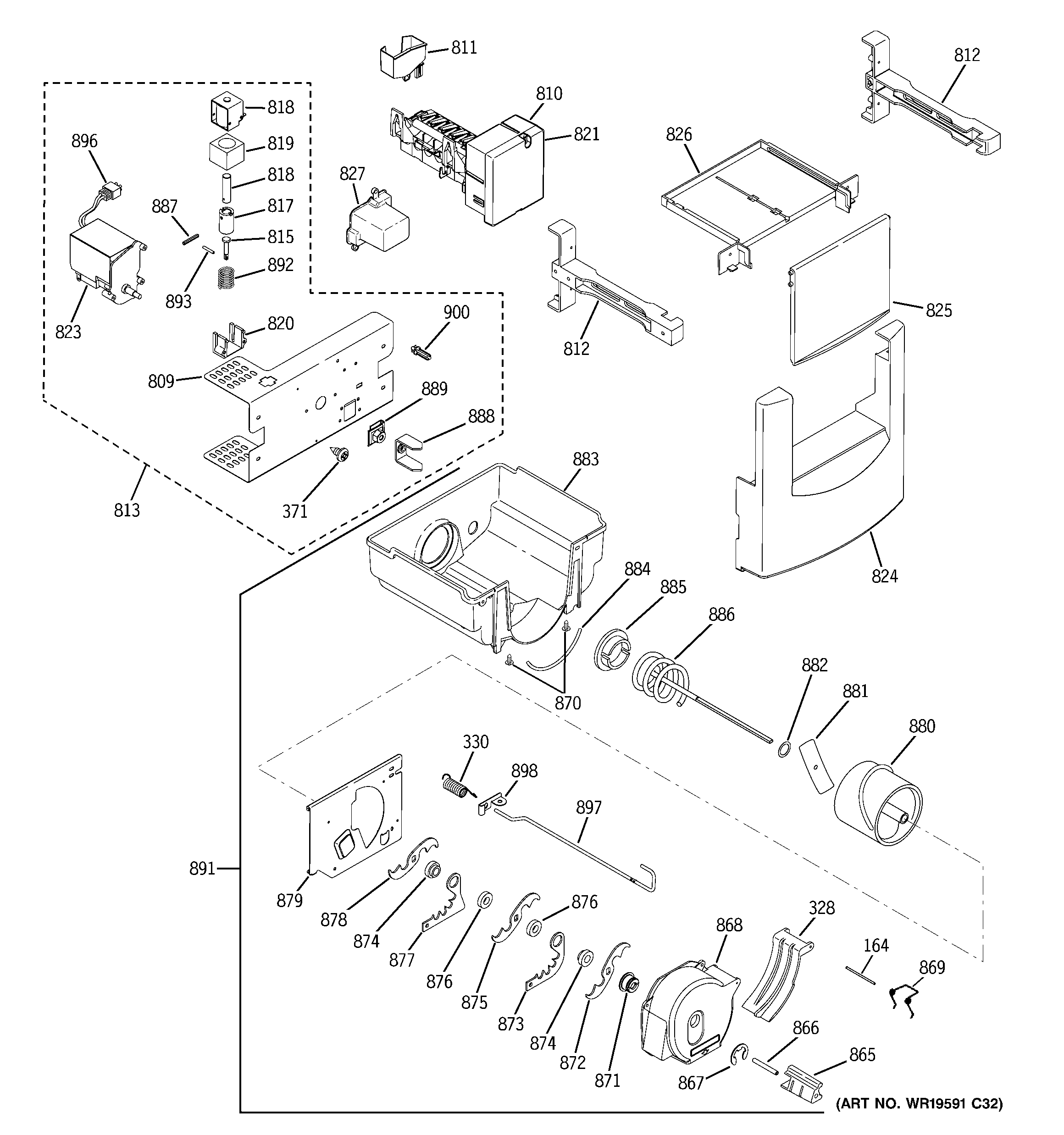 Ice maker & dispenser