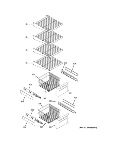 Freezer shelves
