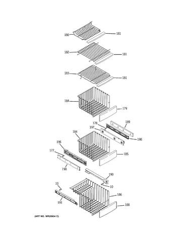 Freezer shelves