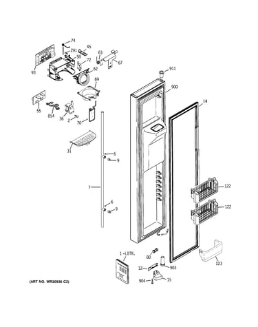 Freezer door
