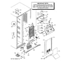 GE RCU24VGBBFSS freezer section diagram