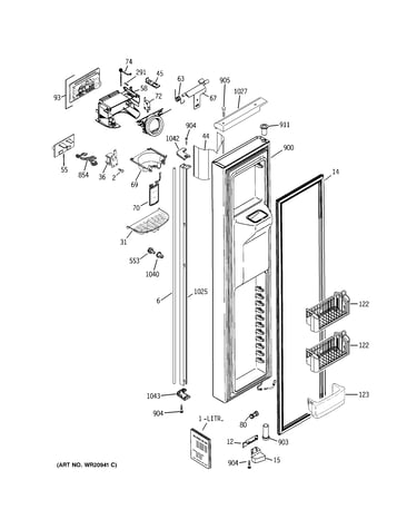 Freezer door