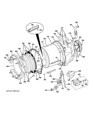 Tub & motor