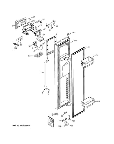 Freezer door