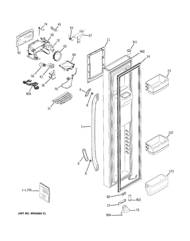 Freezer door