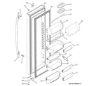 GE PCA23VGXGFSS fresh food door diagram