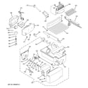 GE PCE23NHTLFBB ice maker & dispenser diagram