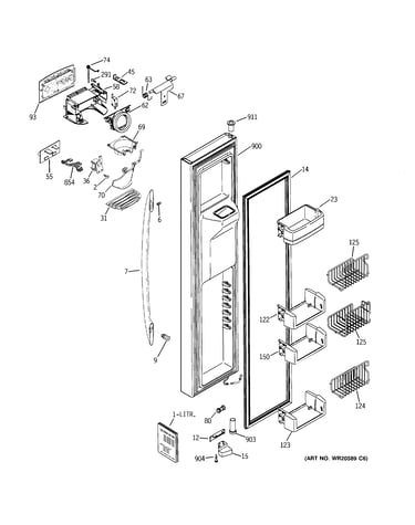 Freezer door
