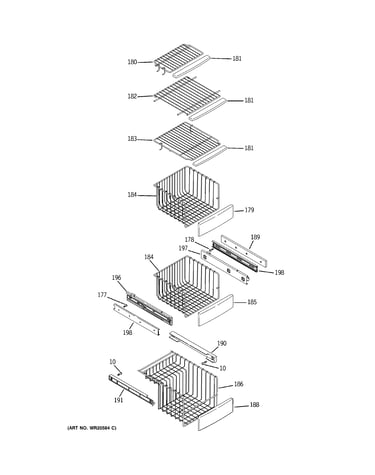 Freezer shelves