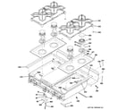 GE ZGU364NRP6SS cooktop diagram