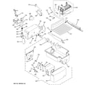 GE PCG23YESAFBB ice maker & dispenser diagram