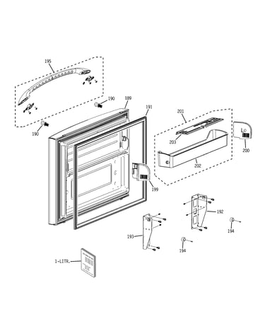 Freezer door