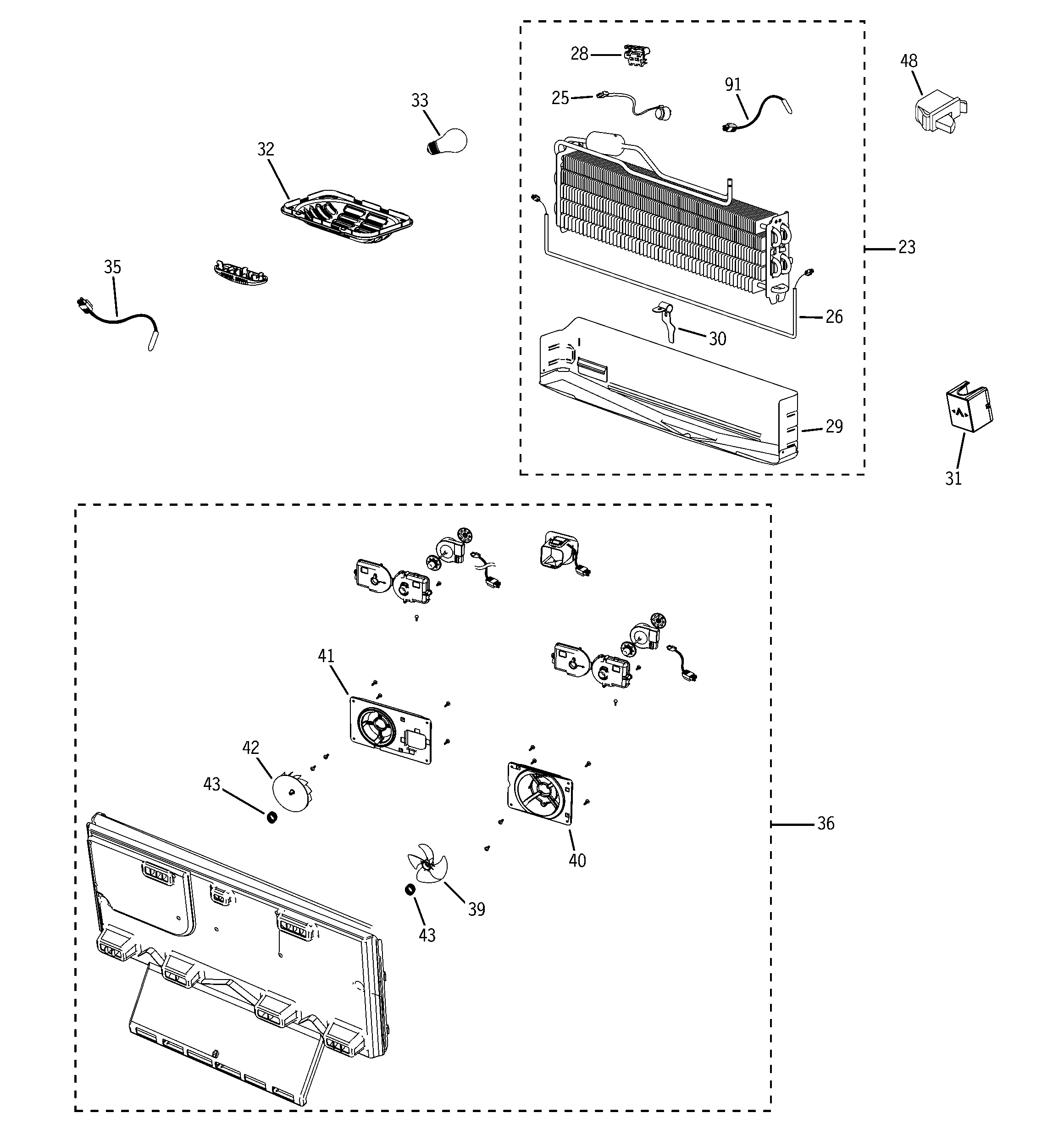 Freezer section