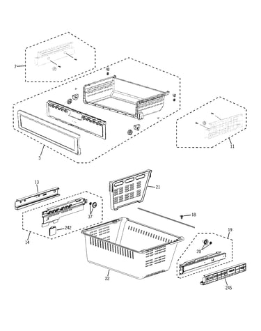 Freezer shelves
