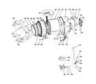 GE WPDH8800J1MG tub & motor diagram