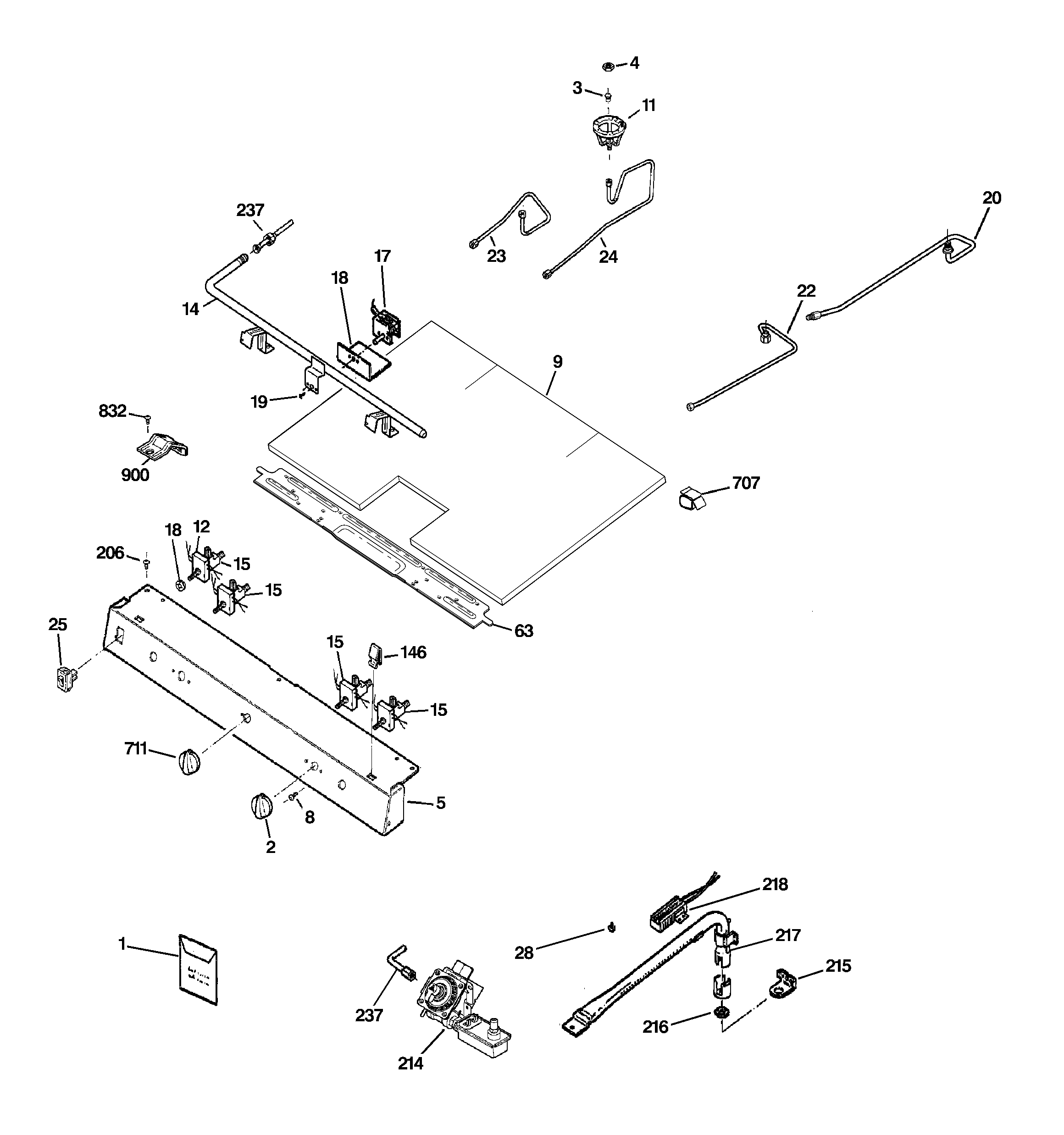 Gas & burner parts