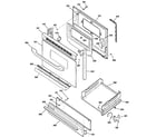 Hotpoint RGB530DET1BB door & drawer parts diagram