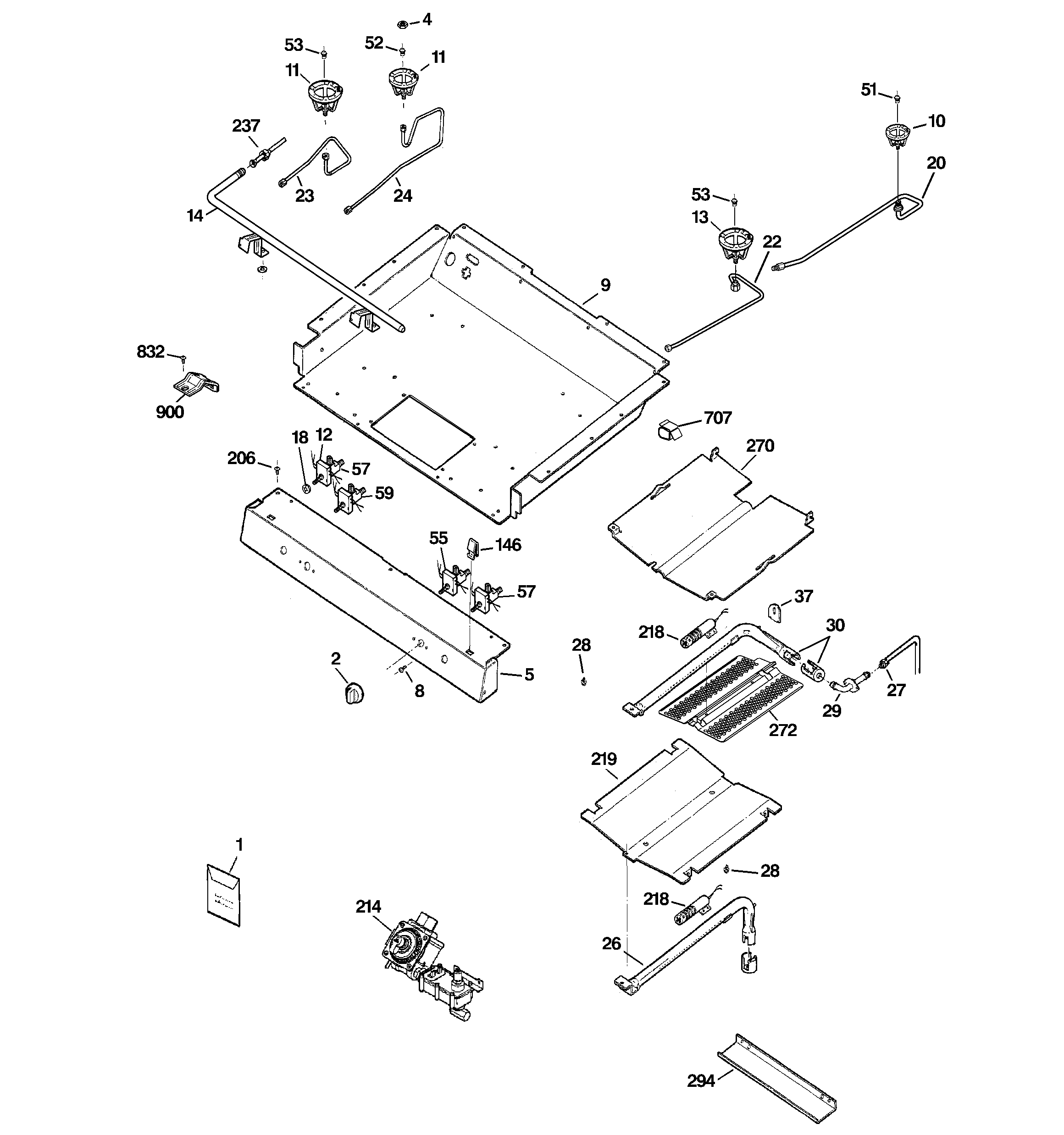 Gas & burner parts