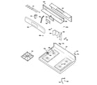 GE JGBS19SER3SS control panel & cooktop diagram