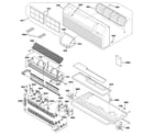 GE AZ40E09EABW1 grille, heater & base pan parts diagram