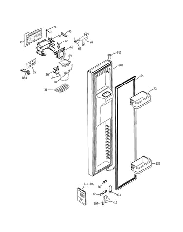 Freezer door