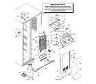 GE GCU23LGYCFSS freezer section diagram