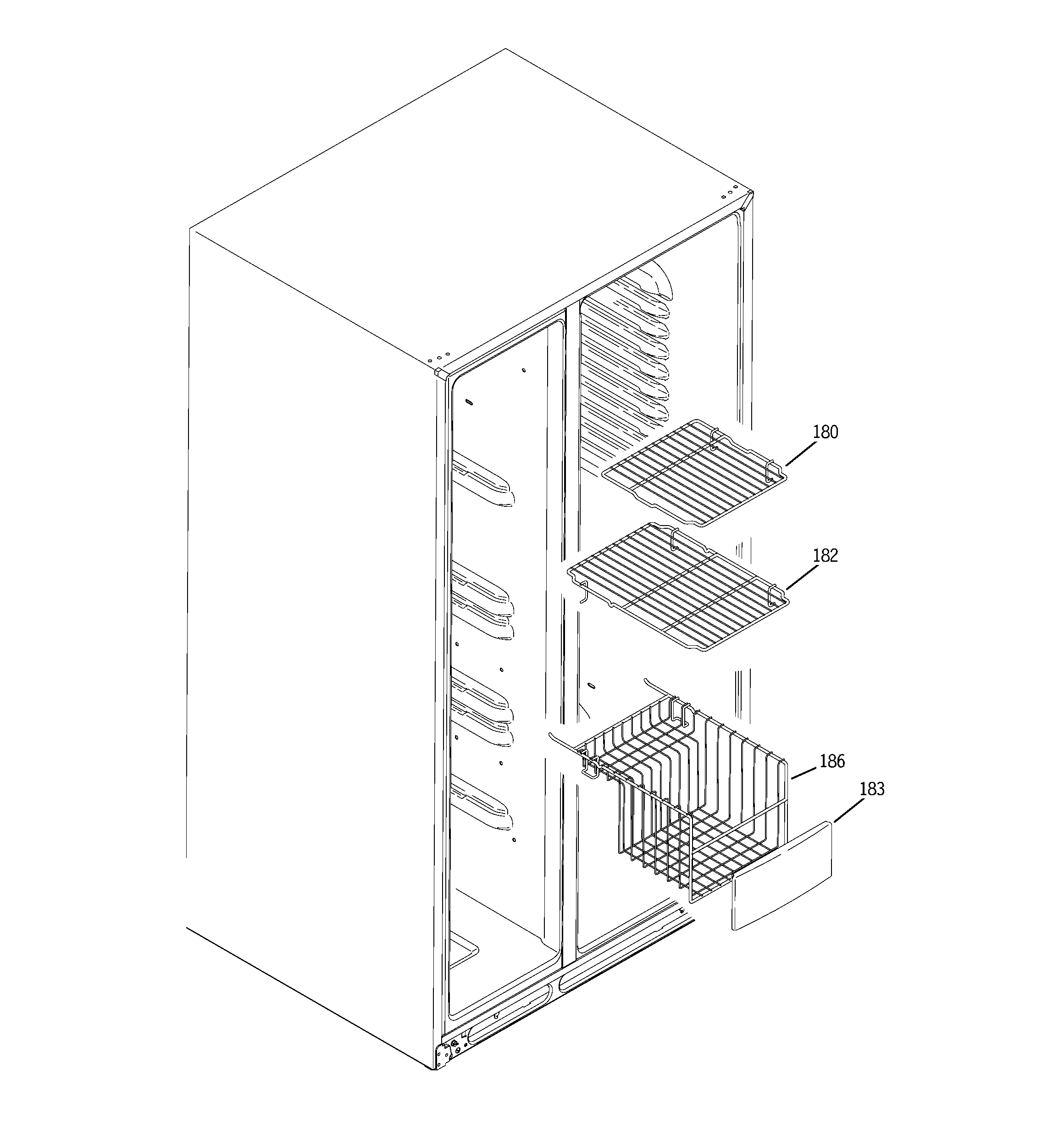 Freezer shelves
