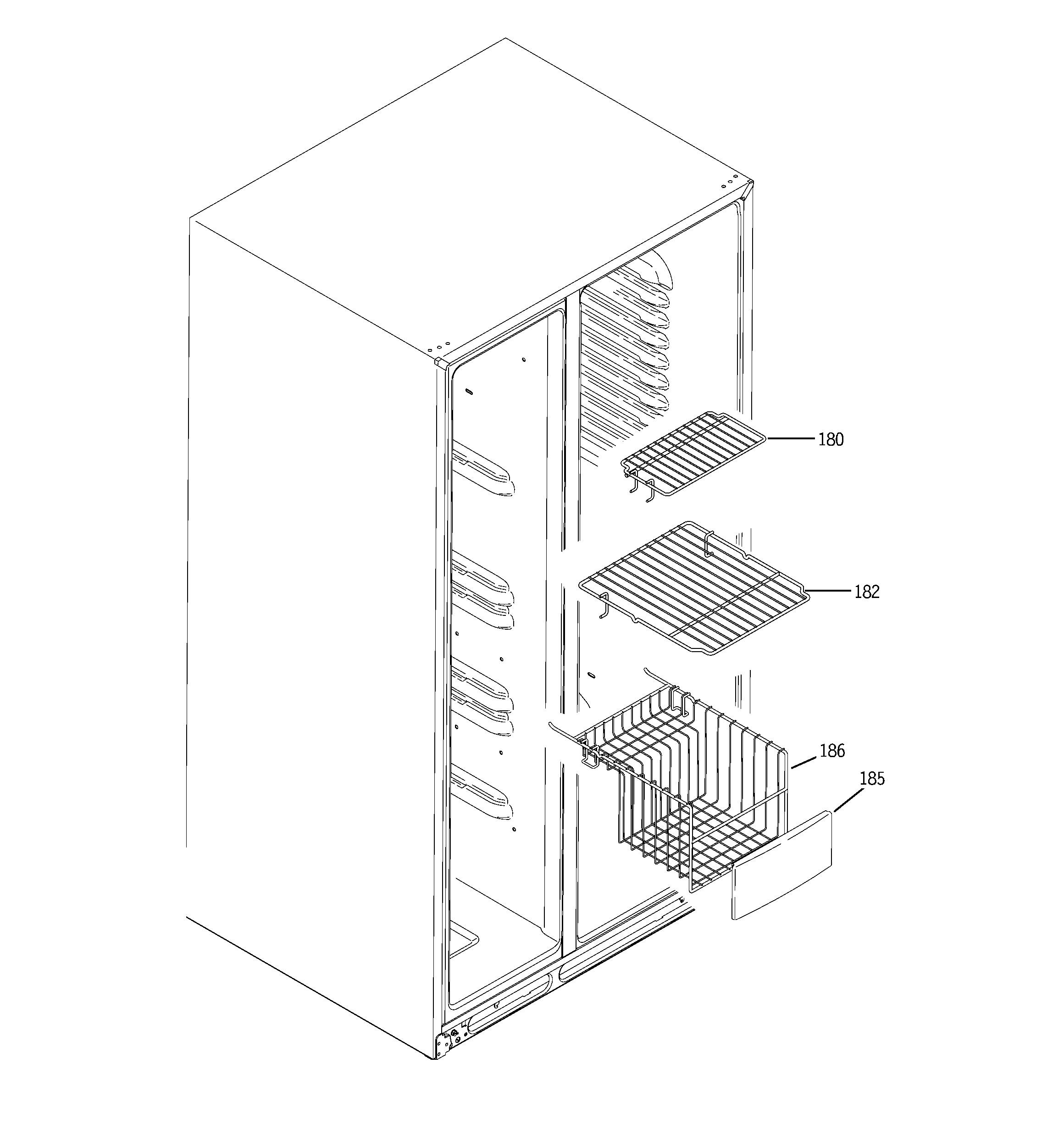 Freezer shelves