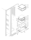 Fresh food shelves
