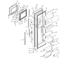 GE PCE23NHTKFBB fresh food door diagram