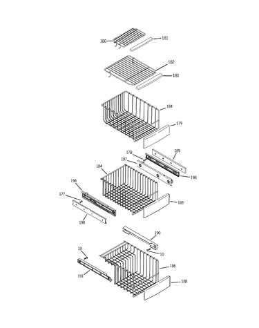 Freezer shelves
