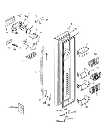 Freezer door