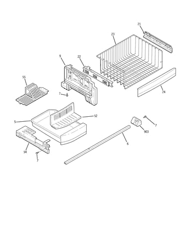 Freezer shelves