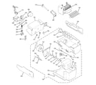 GE PSI23MGTABV ice maker & dispenser diagram