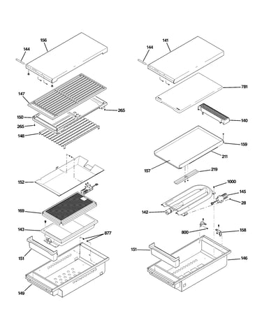 Grill & griddle assembly