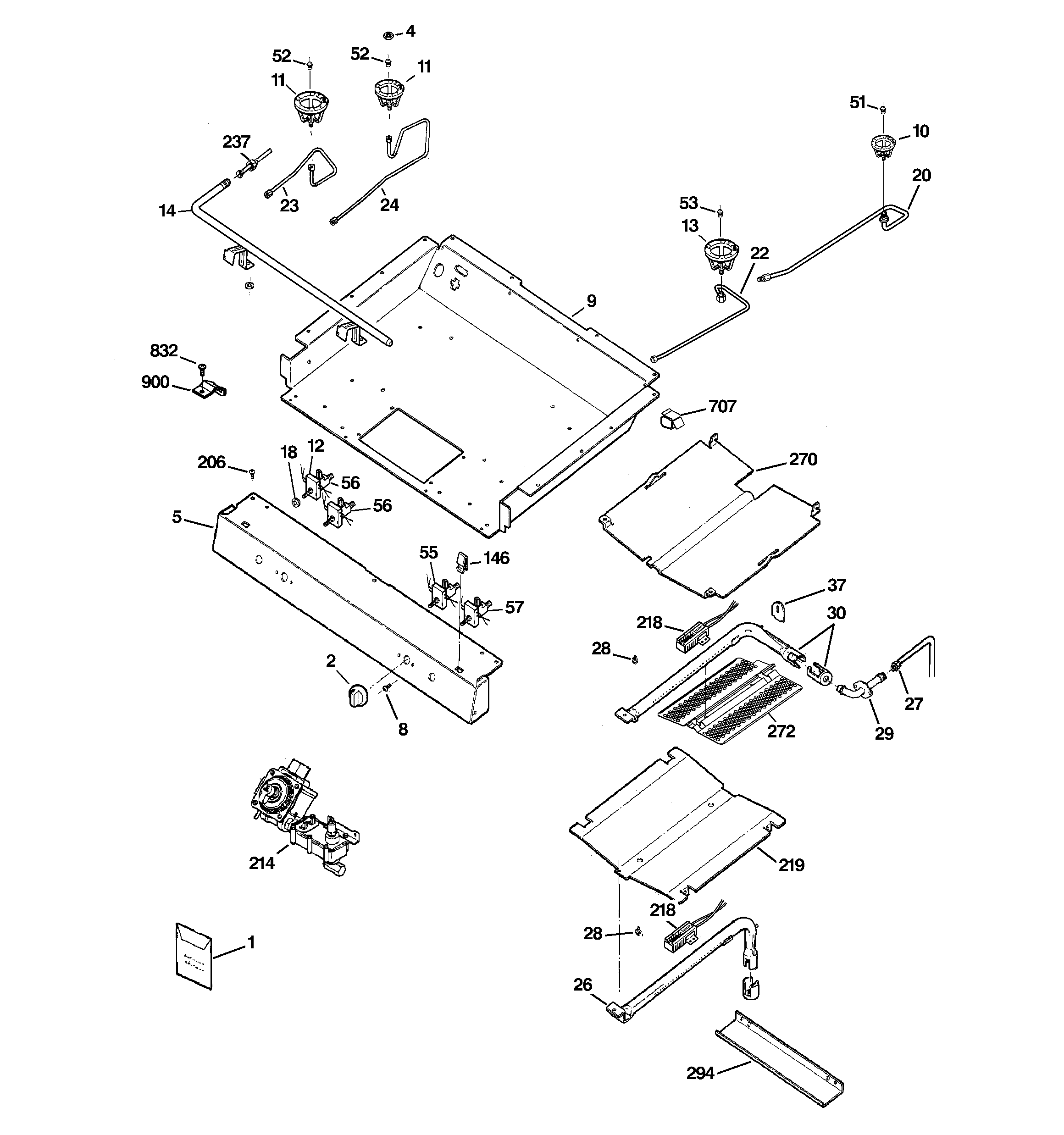 Gas & burner parts