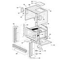 GE SCB1000KWW01 oven cavity parts diagram
