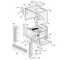 GE SCB1000KWW02 oven cavity parts diagram