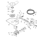 GE PDWT380R10SS motor-pump mechanism diagram