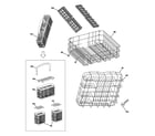 GE GHDA696P02SS rack assemblies diagram