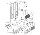 GE GSH22JSZBSS sealed system & mother board diagram