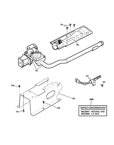 Gas vlave & burner parts