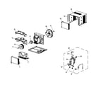 GE AKM05LNQ1 cabinet & components diagram