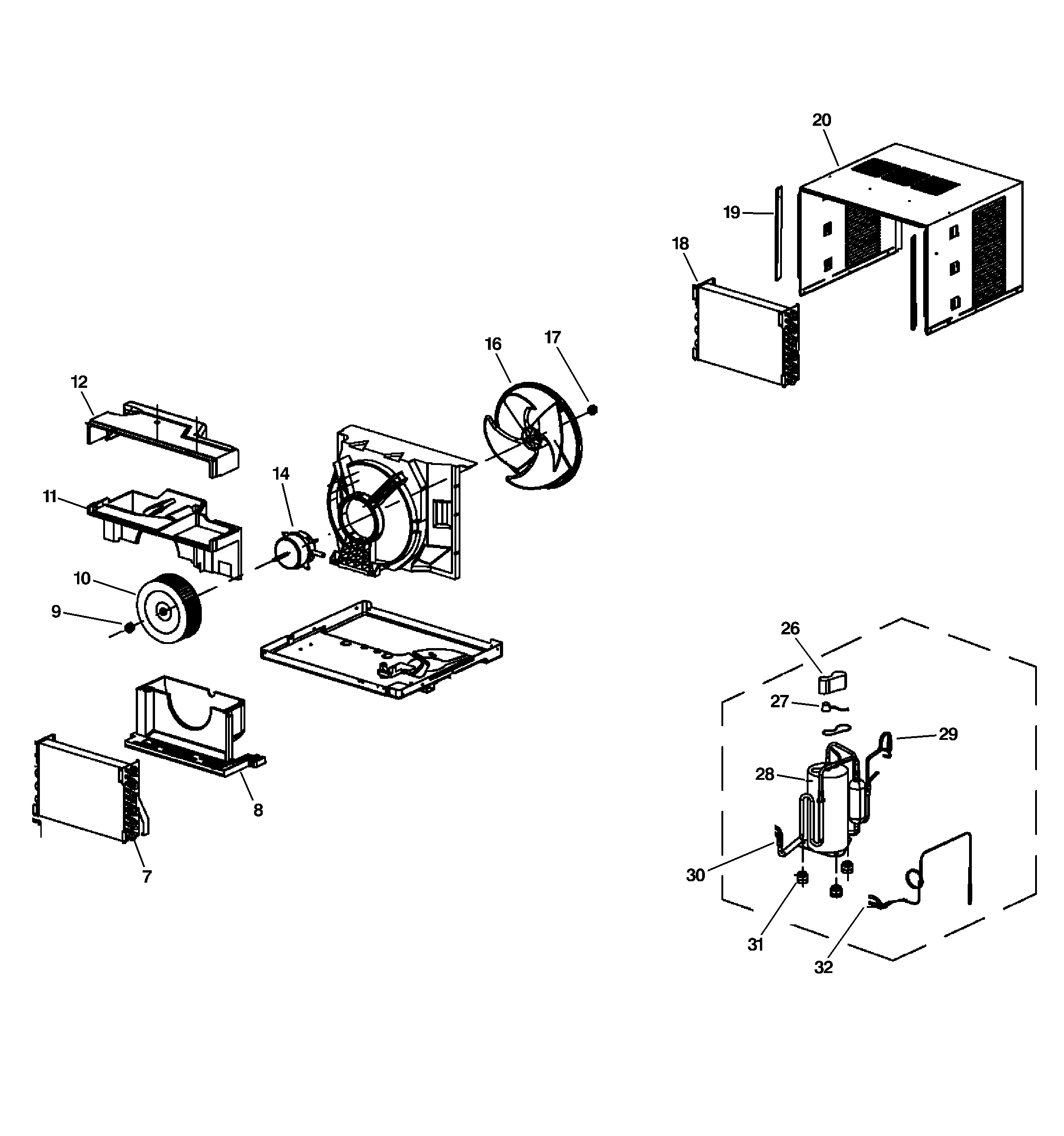 Cabinet & components
