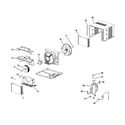 GE AKM10ANT1 cabinet & components diagram