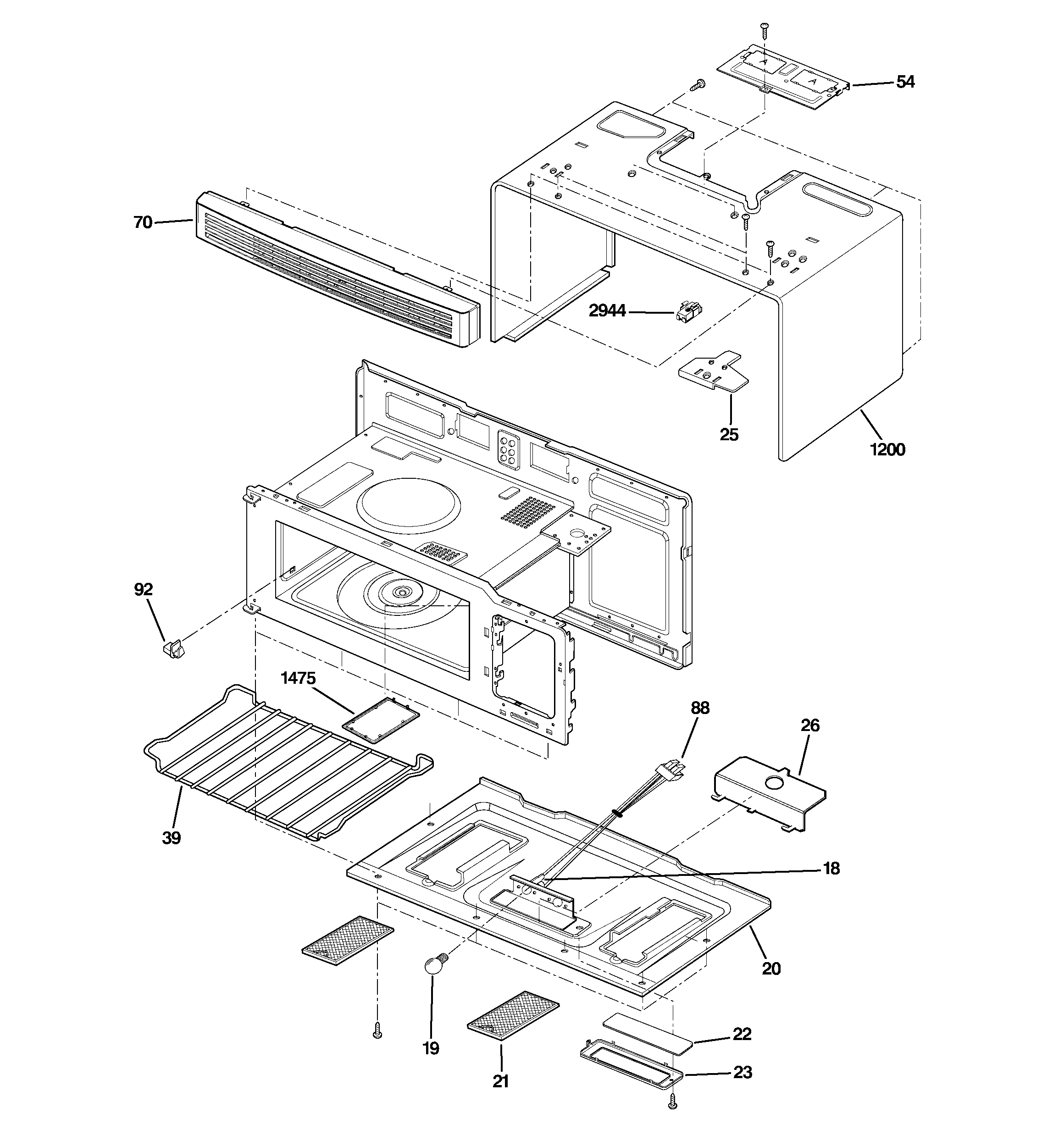 Oven cavity parts