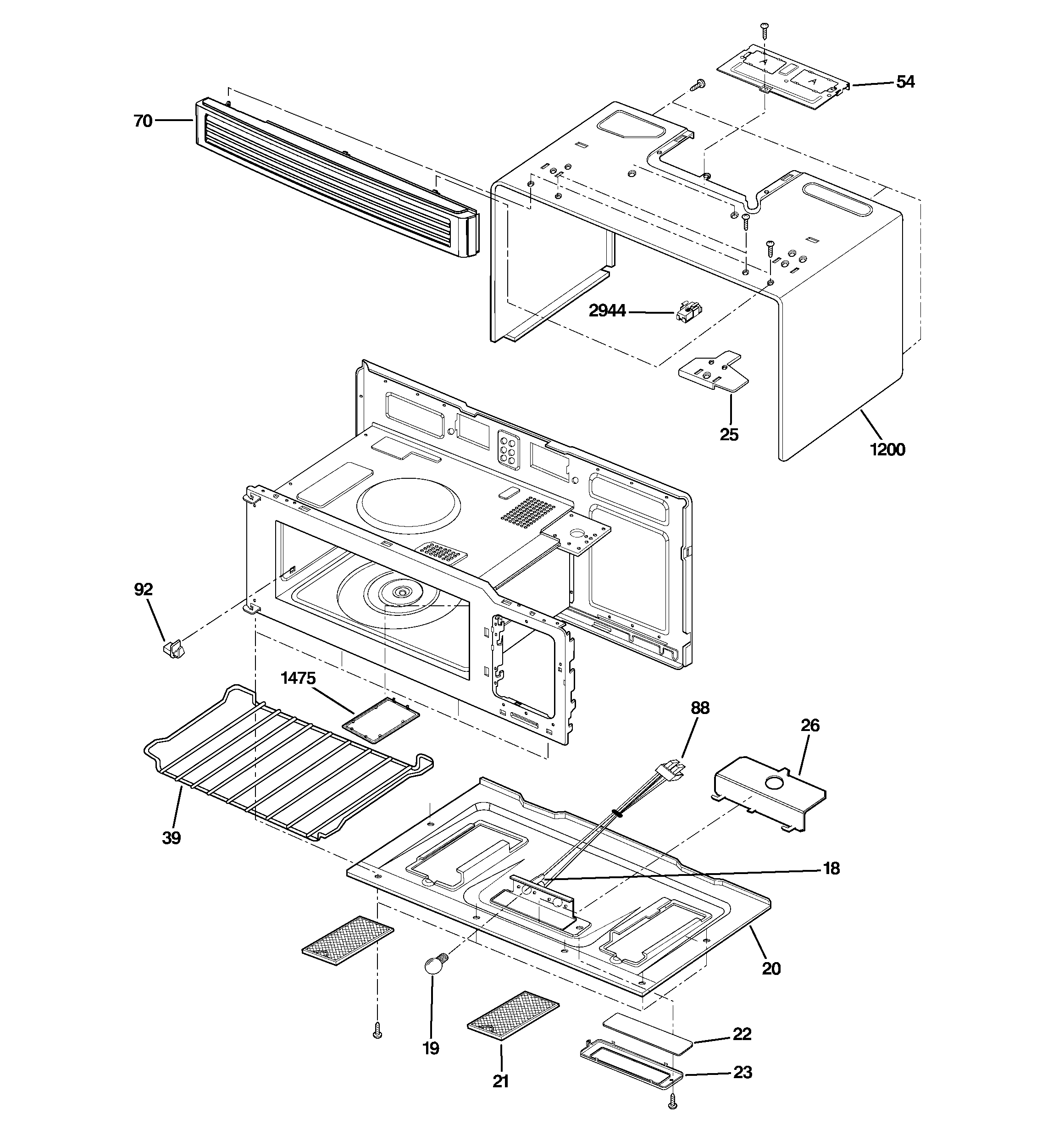 Oven cavity parts