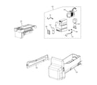 GE GFSF6PKBAWW ice maker & dispenser diagram